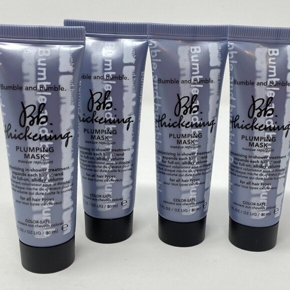 4x Bumble And Bumble Thickening Plumping Mask Hair Treatment 1 Oz Each Travel Sz - Picture 1 of 1